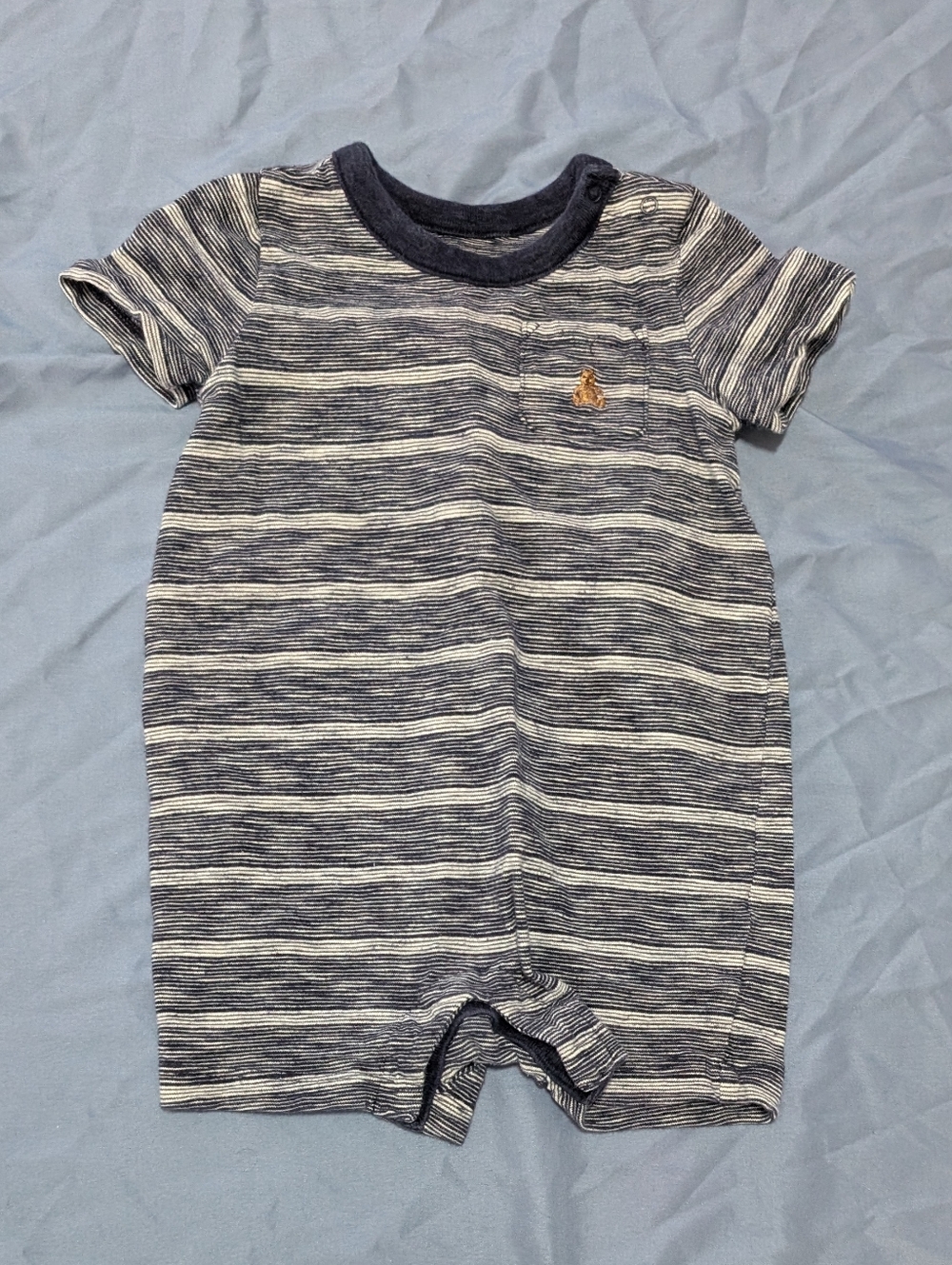EUC GAP Striped Baby One-Piece Romper 12-18M *B25